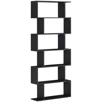Homcom Estantería librería 80x24x191 cm negro Homcom Estantería librería 80x24x191 cm negro