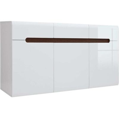 Buffet Darrel Blanco - 3 Puertas, 3 Cajones, Acabado Lacado Buffet Darrel Blanco - 3 Puertas, 3 Cajones, Acabado Lacado