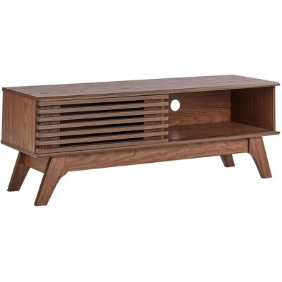 Beliani Mueble tv marrón oscuro Beliani Mueble tv marrón oscuro