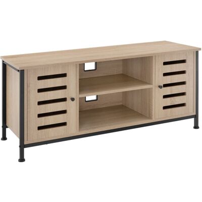 Tectake Mueble bajo para televisor 110x41,5x50,5cm, 2 puertas, madera clara Tectake Mueble bajo para televisor 110x41,5x50,5cm, 2 puertas, madera clara