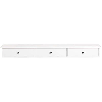 Estante de pared blanca de SoBuy con 3 cajones - Estantería Estante de pared blanca de SoBuy con 3 cajones - Estantería