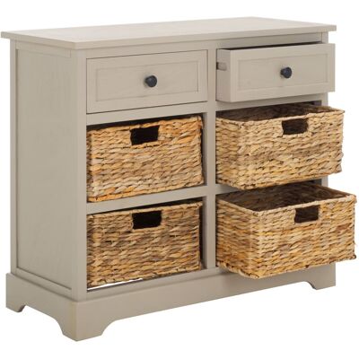 Safavieh Muebles de almacenaje de madera de pino gris Safavieh Muebles de almacenaje de madera de pino gris