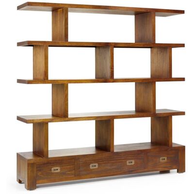 MOYCOR Librería de madera marrón, alt. 160 cm MOYCOR Librería de madera marrón, alt. 160 cm