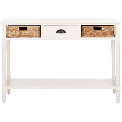 Jeane - Déchiré et blanc - Blanco - Madera - Table Jeane - Déchiré et blanc - Blanco - Madera - Table