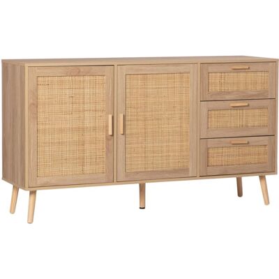 Klast Home Aparador en ratán 148 cm x 79 cm Klast Home Aparador en ratán 148 cm x 79 cm