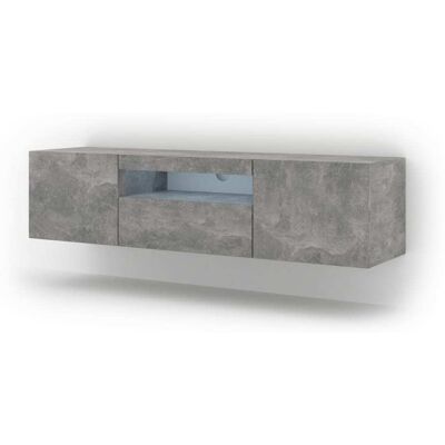 Mueble de TV AKL FURNITURE PRIVATE Aura Led - Hormigón - Estilo Moderno Mueble de TV AKL FURNITURE PRIVATE Aura Led - Hormigón - Estilo Moderno