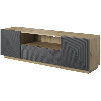 That's Write Mueble tv 2 puertas 1 cajón en madera laminada 167x40 cm That's Write Mueble tv 2 puertas 1 cajón en madera laminada 167x40 cm