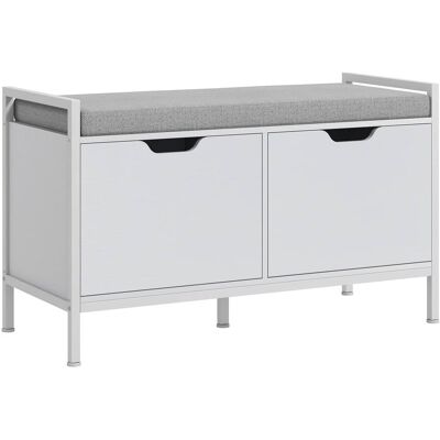 Homcom Banco zapatero 84x35x50 cm blanco Homcom Banco zapatero 84x35x50 cm blanco