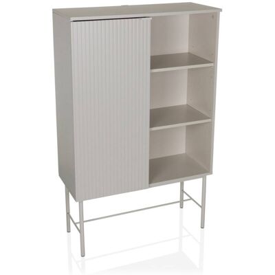 hjh LIVING Estante placa mdf, armazón de acero gris hjh LIVING Estante placa mdf, armazón de acero gris