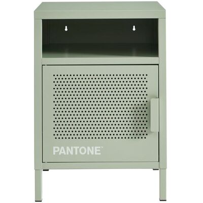 Pantone Mesilla de noche metal verde almendra 40cm Pantone Mesilla de noche metal verde almendra 40cm
