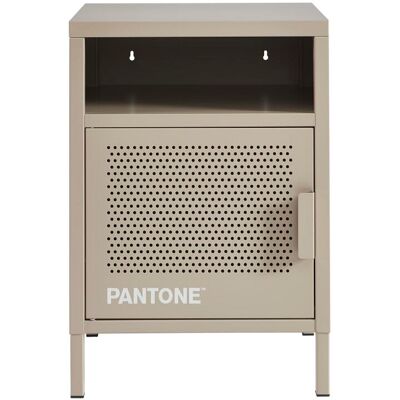 Pantone Mesilla de noche de metal taupe 40cm Pantone Mesilla de noche de metal taupe 40cm