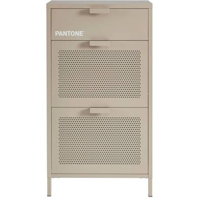 Pantone Mueble zapatero metal gris topo 55 cm Pantone Mueble zapatero metal gris topo 55 cm