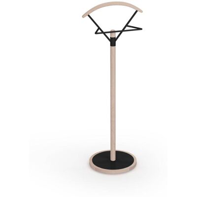 Herdasa Galán de noche de madera de haya y metal, roble-negro 117x42x34 cm Herdasa Galán de noche de madera de haya y metal, roble-negro 117x42x34 cm