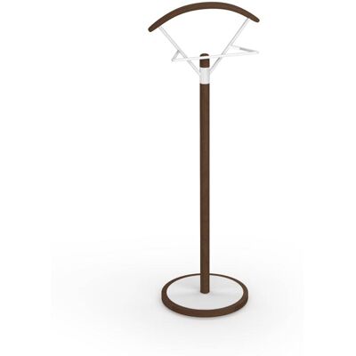 Herdasa Galán de noche de madera de haya y metal wengué-blanco 117x42x34 cm Herdasa Galán de noche de madera de haya y metal wengué-blanco 117x42x34 cm