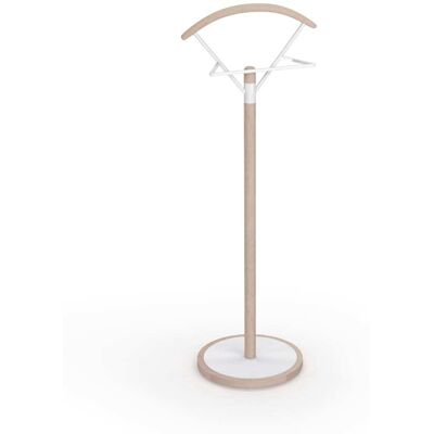Herdasa Galán de noche de madera de haya y metal, roble-blanco 117x42x34 cm Herdasa Galán de noche de madera de haya y metal, roble-blanco 117x42x34 cm