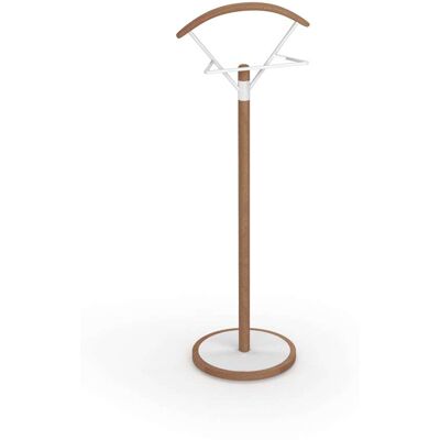 Herdasa Galán de noche de madera de haya y metal nogal-blanco 117x42x34 cm Herdasa Galán de noche de madera de haya y metal nogal-blanco 117x42x34 cm