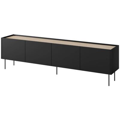 That's Write Mueble tv 4 puertas con pie metálico 220x60 cm That's Write Mueble tv 4 puertas con pie metálico 220x60 cm