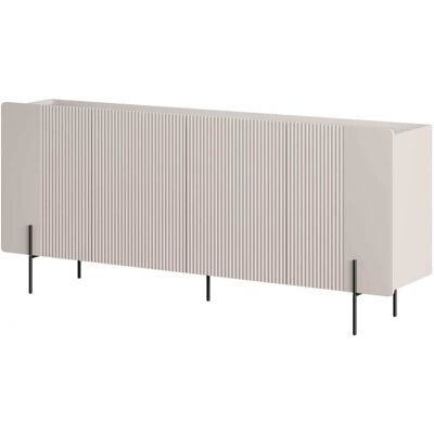 That's Write Aparador de 4 puertas con pie de metal cachemira 200x87 cm That's Write Aparador de 4 puertas con pie de metal cachemira 200x87 cm