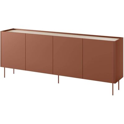 That's Write Cómoda de 4 puertas con pie de metal 220x85 cm That's Write Cómoda de 4 puertas con pie de metal 220x85 cm