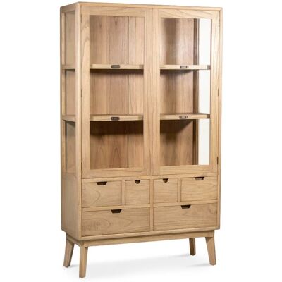 MOYCOR Vitrina de madera beige alt. 180 cm MOYCOR Vitrina de madera beige alt. 180 cm