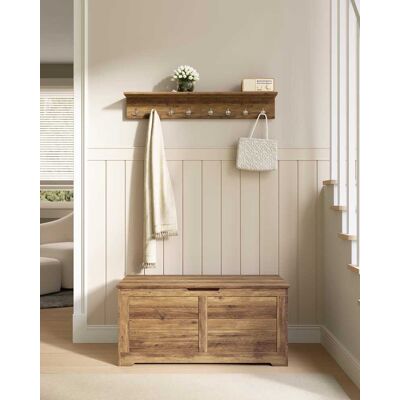 VASAGLE - Puff Storage Bench - 40 x 100 x 46 cm - Tapa 136 kg - Storage Bench VASAGLE - Puff Storage Bench - 40 x 100 x 46 cm - Tapa 136 kg - Storage Bench