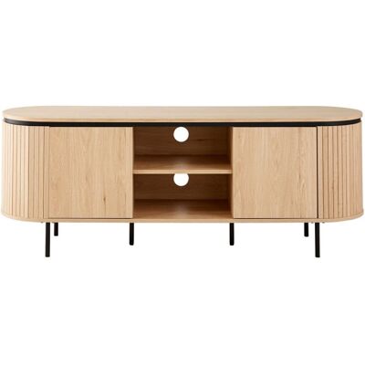Calicosy Mueble de tv 2 puertas l150 cm - efecto madera clara Calicosy Mueble de tv 2 puertas l150 cm - efecto madera clara