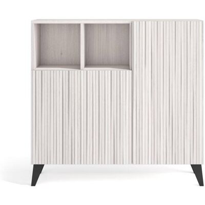 Herdasa Zapatero melamina blanco puertas impresas vallado blanco 87x90x27cm Herdasa Zapatero melamina blanco puertas impresas vallado blanco 87x90x27cm