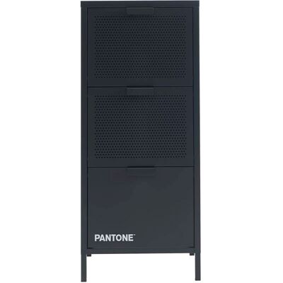 Pantone Cajonera de escritorio metal gris antracita 3 cajones 105 cm Pantone Cajonera de escritorio metal gris antracita 3 cajones 105 cm