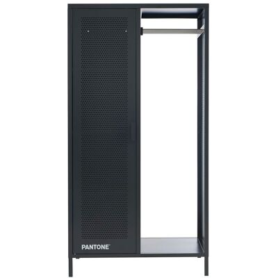 Pantone Guardarropa metal gris antracita con perchero h145 cm Pantone Guardarropa metal gris antracita con perchero h145 cm