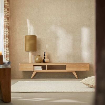 Tikamoon Mueble de tv de roble macizo 180 cm Tikamoon Mueble de tv de roble macizo 180 cm