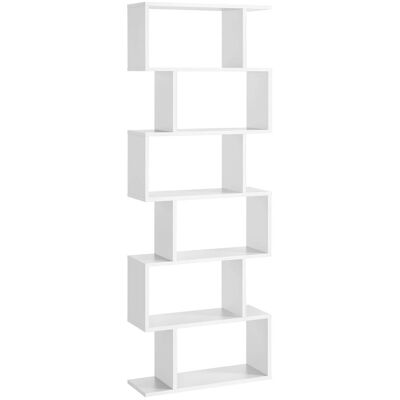 Estantería blanca VASAGLE - 6 estantes - Mueble independiente Estantería blanca VASAGLE - 6 estantes - Mueble independiente