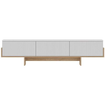 Concept Usine Mueble tv con armarios blancos y madera 180 cm Concept Usine Mueble tv con armarios blancos y madera 180 cm