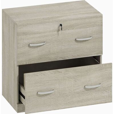 Vinsetto Cajonera de oficina 77x42x72 cm madera natural Vinsetto Cajonera de oficina 77x42x72 cm madera natural