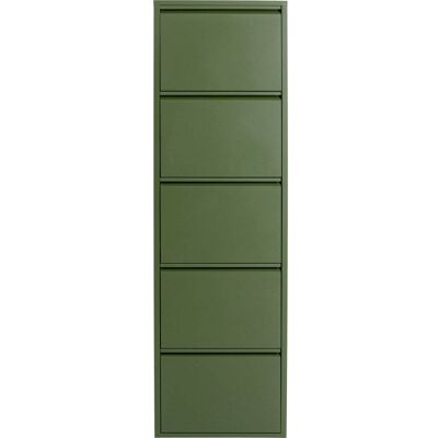 Kare Design Zapatero paolo 5 oliva 5 o más puertas de acero verde Kare Design Zapatero paolo 5 oliva 5 o más puertas de acero verde