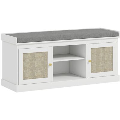 Homcom Banco zapatero 105x35x47 cm blanco Homcom Banco zapatero 105x35x47 cm blanco