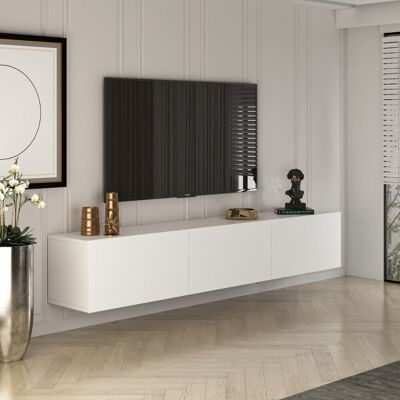 Concept Usine Mueble tv suspendido con armarios 150 cm blanco Concept Usine Mueble tv suspendido con armarios 150 cm blanco