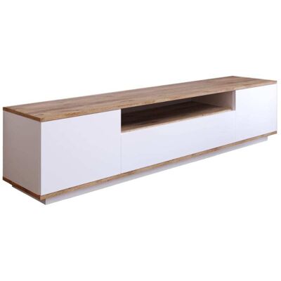 Concept Usine Mueble para tv blanco y madera 180 cm Concept Usine Mueble para tv blanco y madera 180 cm