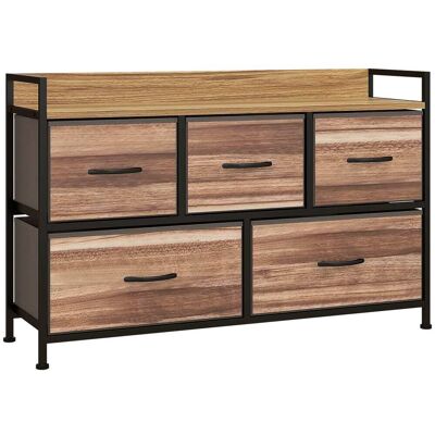 Homcom Mueble organizador 98x29x63 cm roble Homcom Mueble organizador 98x29x63 cm roble