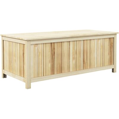 Outsunny Baúl de almacenaje 120x55x45 cm madera natural Outsunny Baúl de almacenaje 120x55x45 cm madera natural