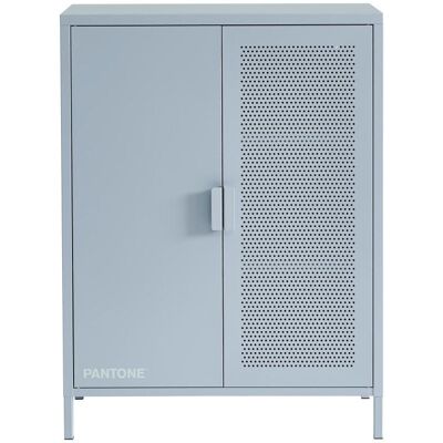 Pantone Aparador de metal gris azulado, 2 puertas, 75 cm Pantone Aparador de metal gris azulado, 2 puertas, 75 cm