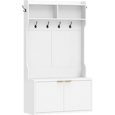 Homcom Perchero zapatero 100x38x172 cm blanco Homcom Perchero zapatero 100x38x172 cm blanco