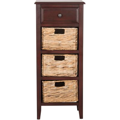 Safavieh Muebles de almacenaje de madera cereza Safavieh Muebles de almacenaje de madera cereza