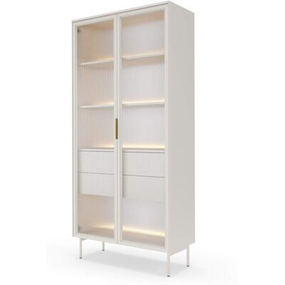 Furnlux Vitrina beige 92 x 39 x 195 cm Furnlux Vitrina beige 92 x 39 x 195 cm