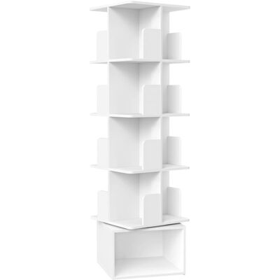 VASAGLE Estantería giratoria de 5 niveles de color blanco VASAGLE Estantería giratoria de 5 niveles de color blanco