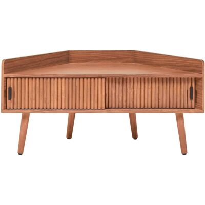 Nordlys Mueble de tv de esquina en nogal con 2 puertas marrón oscuro Nordlys Mueble de tv de esquina en nogal con 2 puertas marrón oscuro