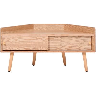 Nordlys Mueble de tv de esquina en madera con 2 puertas marrón Nordlys Mueble de tv de esquina en madera con 2 puertas marrón