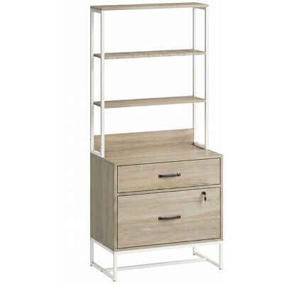 Homcom Mueble archivador 70x40x157 cm roble Homcom Mueble archivador 70x40x157 cm roble