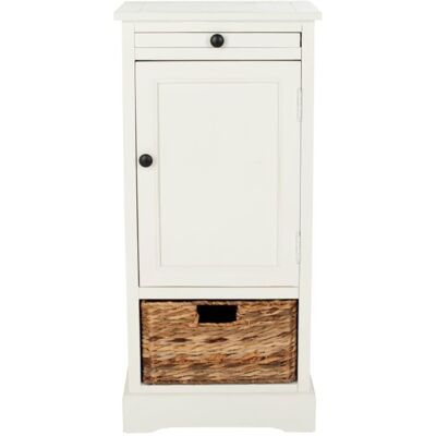 Safavieh Almacenamiento de madera de pino en color blanco. Safavieh Almacenamiento de madera de pino en color blanco.