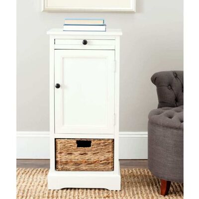 Safavieh Muebles de almacenaje en madera de pino, blanco Safavieh Muebles de almacenaje en madera de pino, blanco