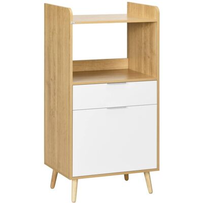 Homcom Mueble para microondas 58x40x118cm madera natural Homcom Mueble para microondas 58x40x118cm madera natural